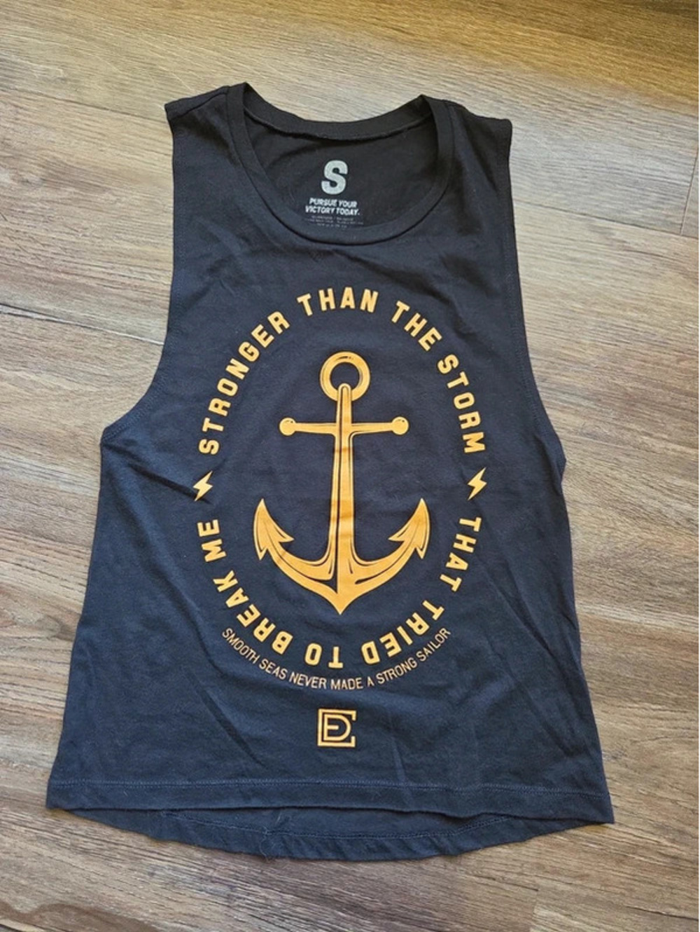 Compete Every Day black athletic tank size small